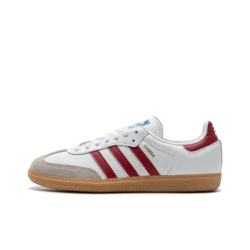 Adidas Originals SAMBA OG Немецкие армейские кроссовки Low Топ Белый Красный Унисекс
