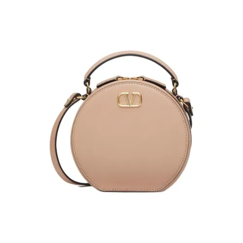 Valentino Vlogo Телячья кожа Сумка Сумка через плечо Сумка через плечо Мини Женская Коричневый Розовый