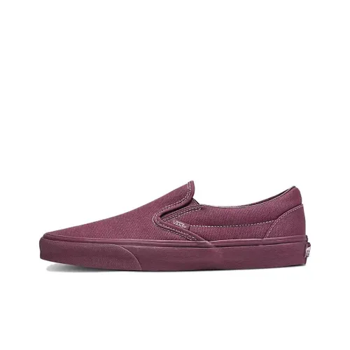 Vans Slip On Series Low Топ Скейтборд Кроссовки Унисекс Бордовый