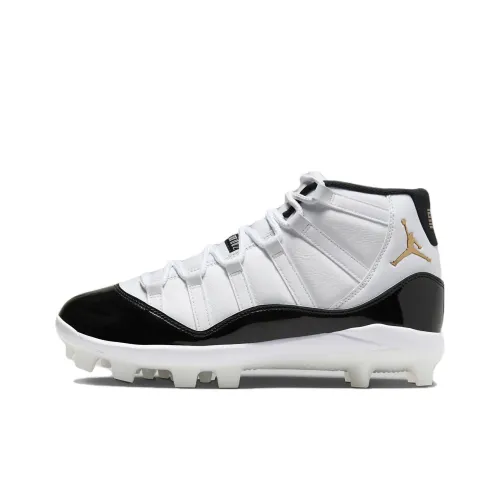 Jordan Air Jordan 11 Ретро MCS Амортизация Износостойкие Высокие Кроссовки для тренировок Мужские Черно-белые