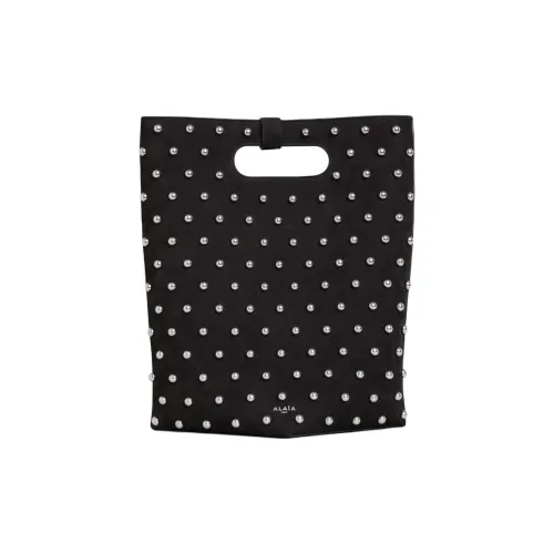 Alaia Телячья кожа Сумка через плечо Сумка среднего размера Женская Черная