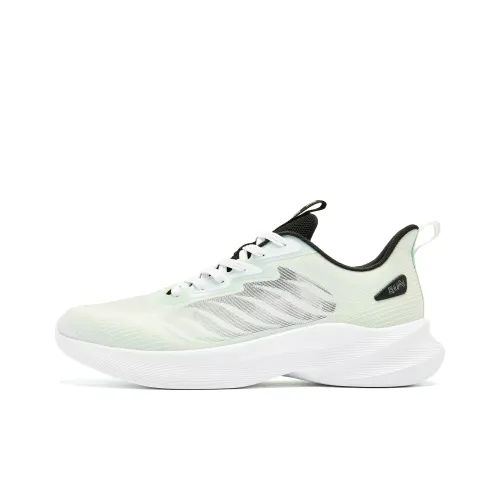 QIAODAN Light LITE Беговые кроссовки Низкий верх Светлый Прозрачный Зеленый Черный Мужской