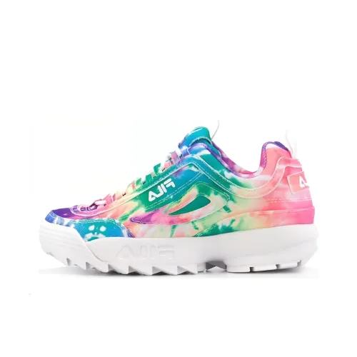 FILA Disruptor Амортизация Низкий Топ Повседневная Обувь Женская Tie Dye