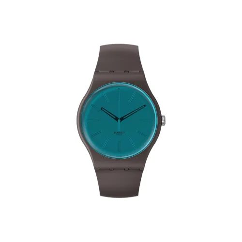 Swatch Essentials Collection Кварцевый механизм Унисекс Часы 41 мм Синий циферблат Bio Based Материал Корпус часов