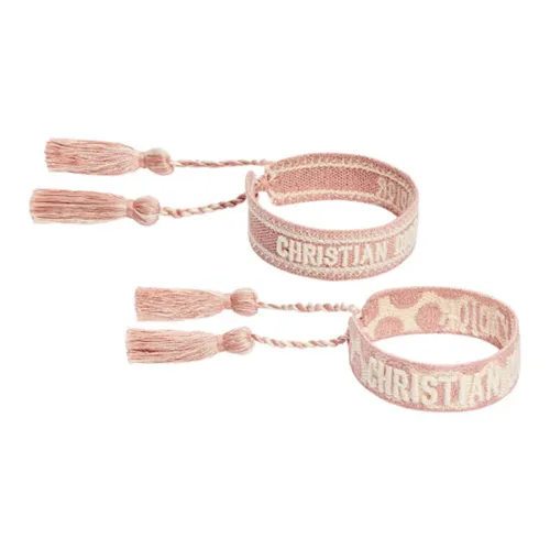 DIOR Cotton Bracelets Women's Pink