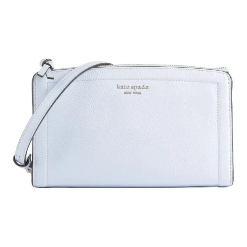 Kate Spade Knott Litchi Grain Leather Crossbody Bag Small Women's Watercolor Blue Кейт Спейд Knott Личи Грейн Кожаная Сумка через плечо Маленькая Женская Акварель Синяя
