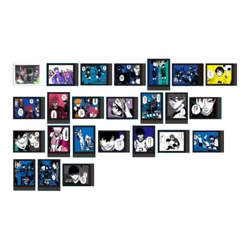 Triball Blue Lock Comic Original Art Polaroid Card 1 Photo Card