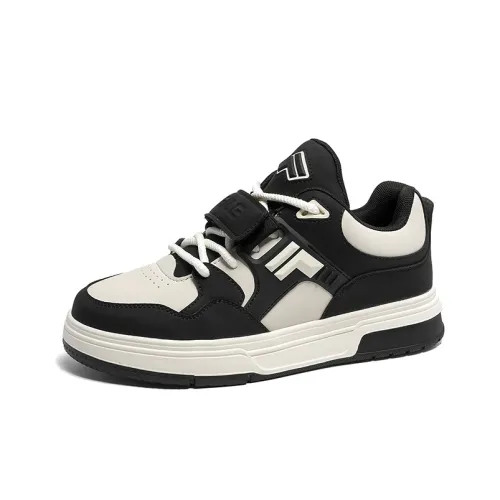 Philharmonic Устойчивые к истиранию Низкие Кроссовки для скейтбординга Мужские Черные Белые