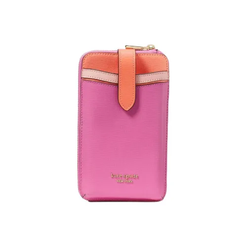 Kate Spade Saffiano Кожа Чехол для телефона Сумка через плечо Женские Фиолетовый Coneflower Multifloral