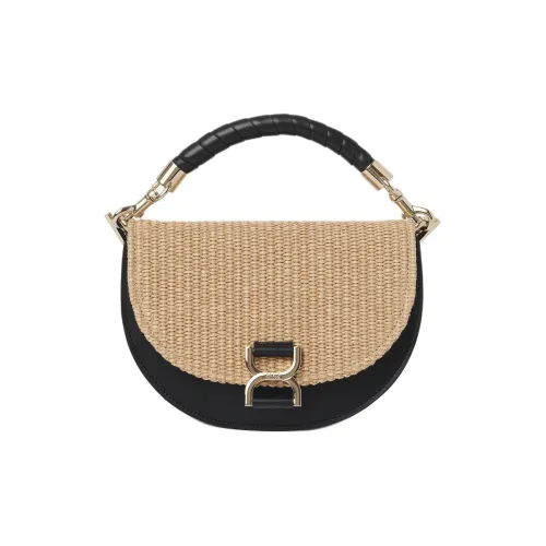 Chloe Marcie Raffia Телячья кожа Сумка через плечо Сумка через плечо Женская Hot Песочный