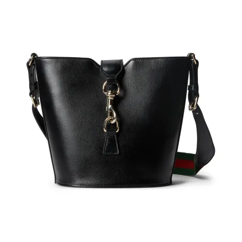 GUCCI Лакированная кожа Ведрообразная сумка через плечо Мини Женская Черная