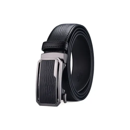 Old Man's Head Автоматическая застежка Нишевый стиль Коровья кожа Ремни Мужской Черный