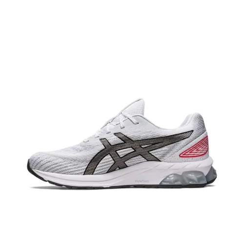 Asics Gel Quantum 180 7 Износостойкие Дышащие Низкие Кроссовки для Бега Мужские Белые Серые