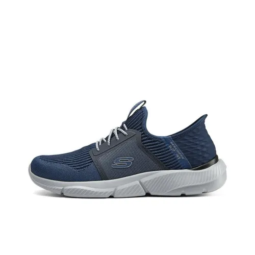 Skechers Износостойкий Дышащий MID Топ Casual Мужской Морской Синий
