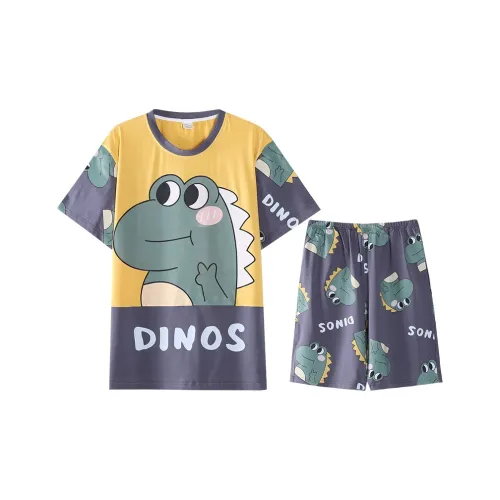 William Pajama Комплект Мужской Мультяшный С принтом по всей поверхности