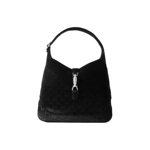 GUCCI Jackie 1961 Вельветовая Сумка через плечо Женская Черная