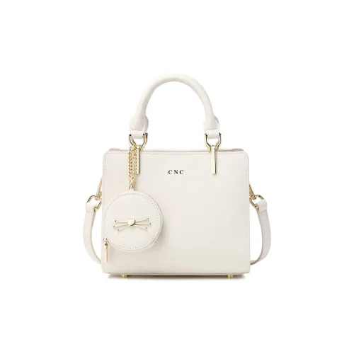 CNC Коровья кожа Сумка через плечо Сумка Обычная Женская Белая