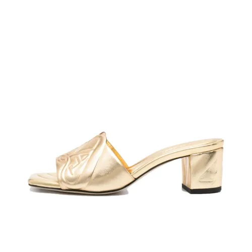Alexander McQueen Слипоны Золотые Женские