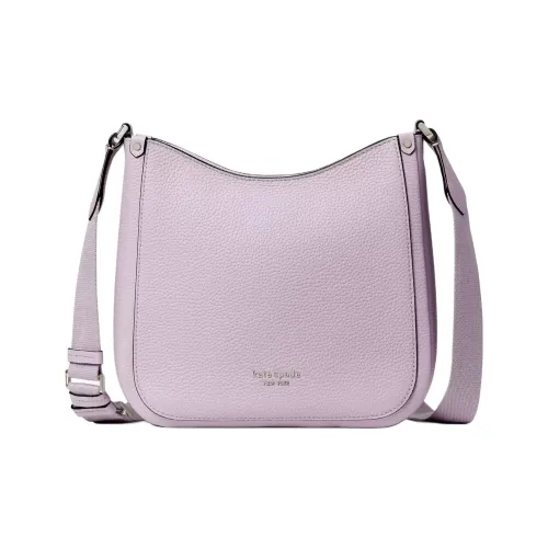 Kate Spade Roulette Зернистая кожа личи кожа сумка через плечо средний размер женский фиолетовый туман