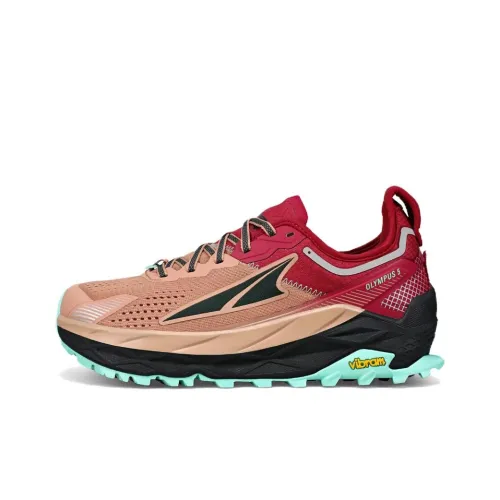 Altra Olympus 5 Беговые кроссовки Низкий верх Красный Коричневый Синий Женские