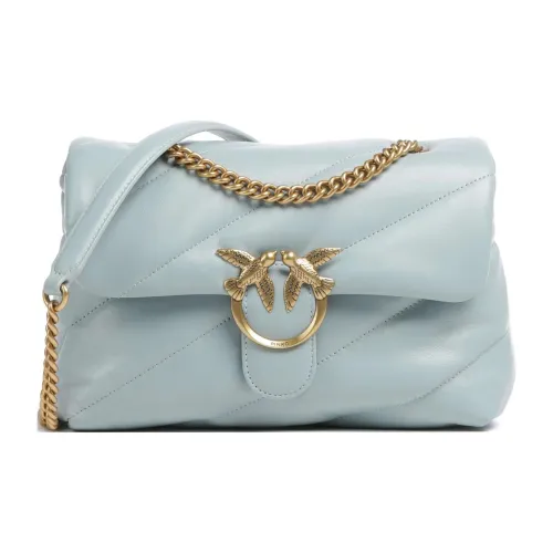 PINKO Овчина Сумка через плечо Женская Светло-синяя