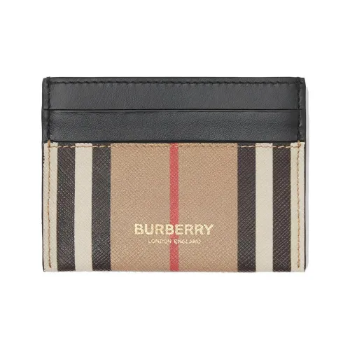 Burberry Винтаж Холст Картхолдер Женский Архив Бежевый