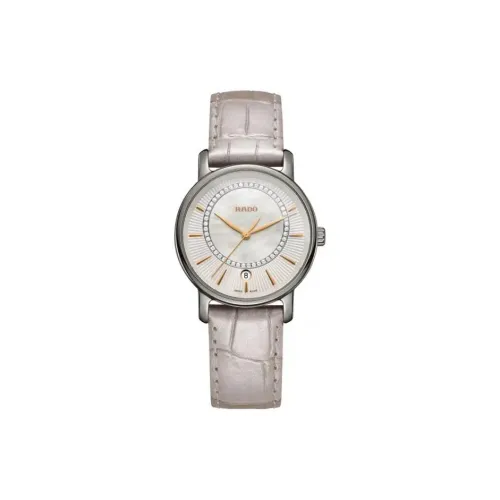 RADO DiaMaster Collection Кварцевый механизм Женские часы 33 мм Жемчужная раковина Циферблат