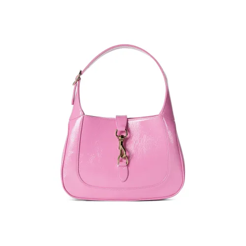 GUCCI Jackie Лакированная кожа Сумка через плечо Маленькая Женская Розовая