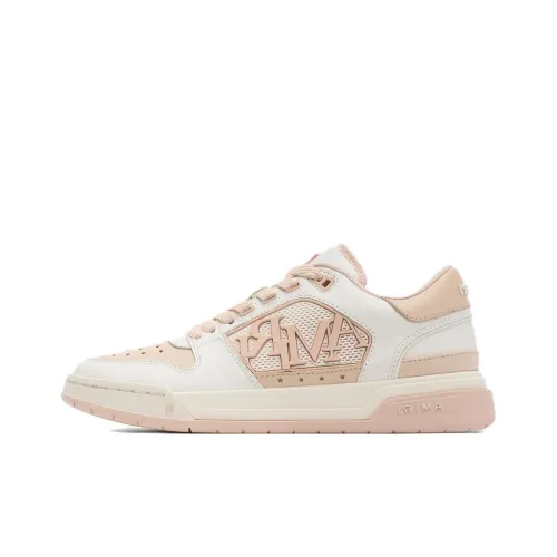 AMIRI Низкие кроссовки для скейтбординга Женские Белые Розовые