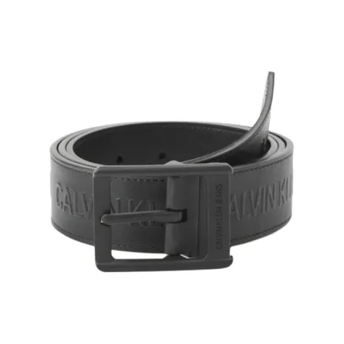 CK Calvin Klein Резной логотип с буквой застежка-булавка кожаные ремни мужской черный ширина 3,8 см