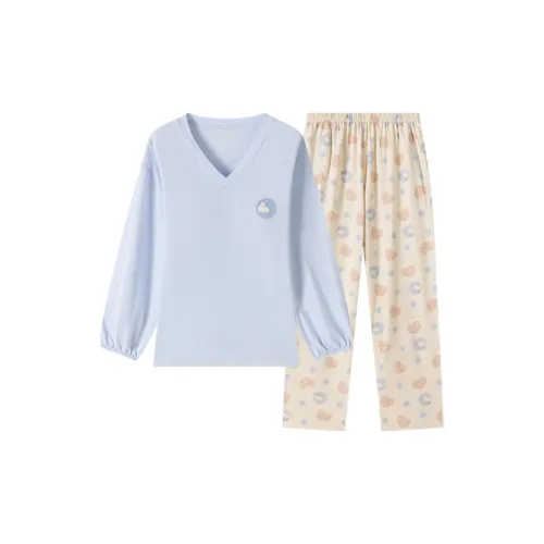 Top Melon Пижамный комплект Женские Jelly Синий Collide с Tranquility Цветочный дизайн