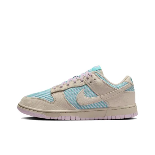 Nike Dunk Slip-Resistant Low Top Скейтборд Кроссовки Женские Розовый Желтый Синий