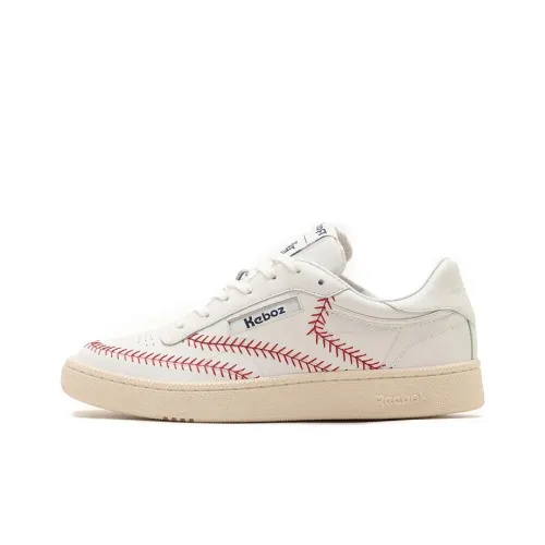 Reebok Club C Series Скейтборд Кроссовки Низкие Белые и Красные Мужские