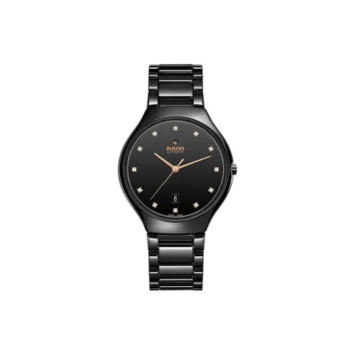 RADO Автоматический Механический Movement Унисекс Часы True Thinline Collection 40mm*9mm Черные
