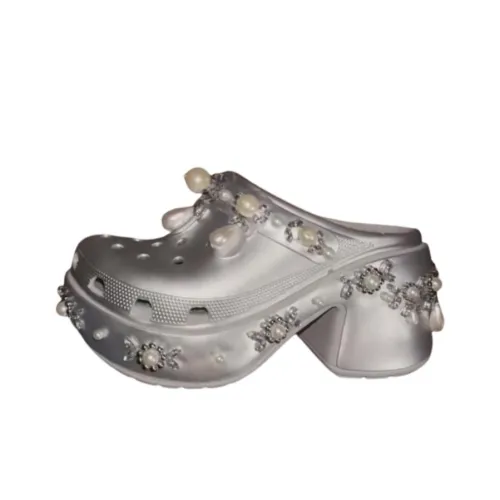 SIMONE ROCHA x Crocs Сабо Унисекс Silver