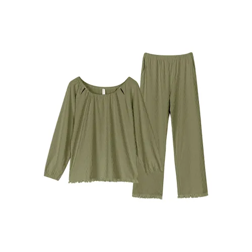 Song Qianya Пижамный комплект женский зеленый