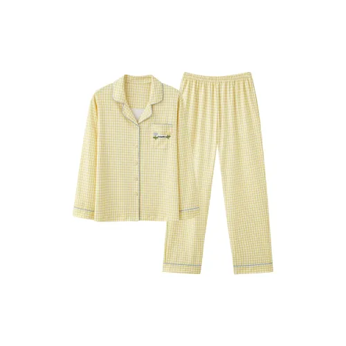 JinShaLa Pajama Комплект Женский Желтый