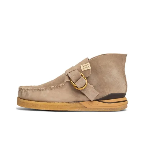 Visvim Мужские повседневные туфли High Top Серые Мужские