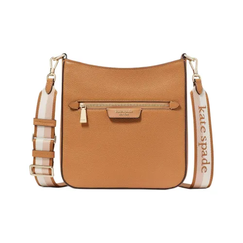 Kate Spade Hudson Litchi Grain Leather Messenger Bag Shoulder Bag Women's Brown