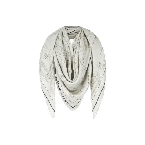FENDI Шелковые шарфы Унисекс