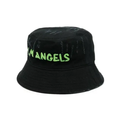 PALM ANGELS Мужские хлопковые панамы Черные