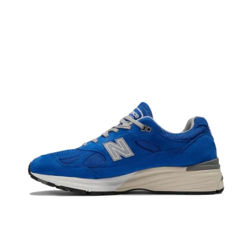 New Balance NB 991 V2 Устойчивый к истиранию Дышащий Низкий Топ Повседневная Беговая Обувь Мужская Синяя