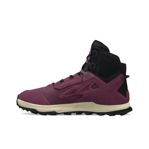 Altra Lone Peak HIKER 2 Амортизаторы Slip-resistant устойчивые к истиранию MID Топ Уличная обувь Женская Фиолетово-черная