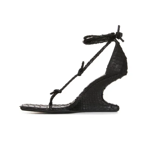 RICK OWENS one Ремень Сандалии Черные Женские