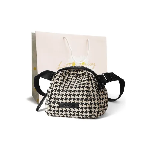 VANDEE Холст Сумка через плечо Маленькая Женская Гусиная лапка Серый