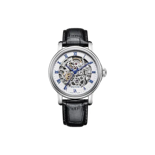 EPOS Автоматический механический механизм Мужские часы 41mm*41mm*9mm Скелет