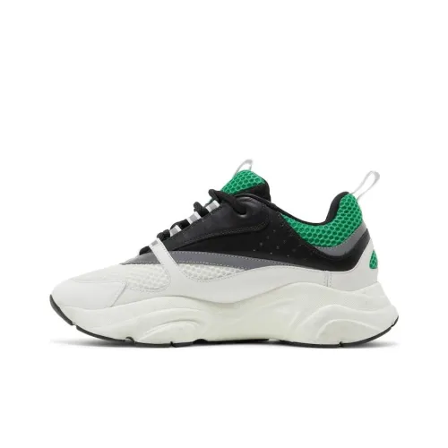 DIOR B22 Низкий Топ Повседневная Обувь Мужская Белый Зеленый