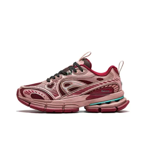 ANTA Champion G01 Амортизация Износостойкие Низкие Кроссовки для Бега Мужские Красно-розовые