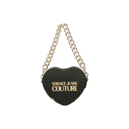 VERSACE JEANS COUTURE Полиэстер Сердце-образная Сумка Женская Черная