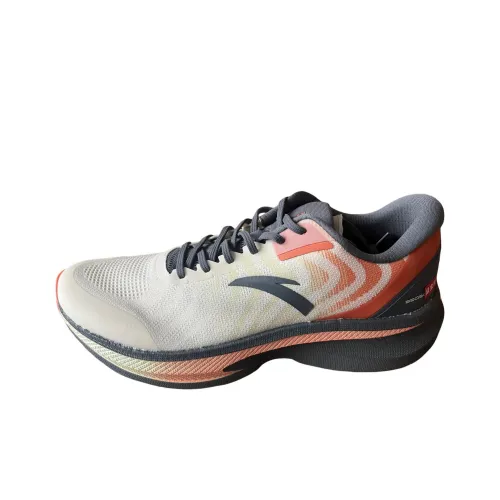 ANTA Износостойкие Дышащие Низкие Беговые Кроссовки Мужские Белые и Синие